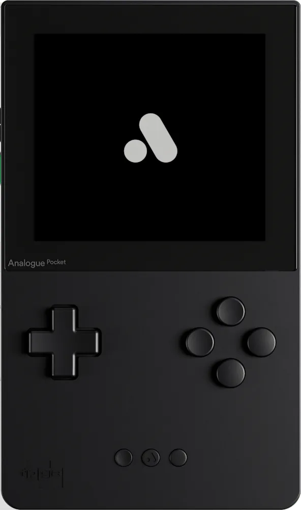 Analogue Pocket in black, front view