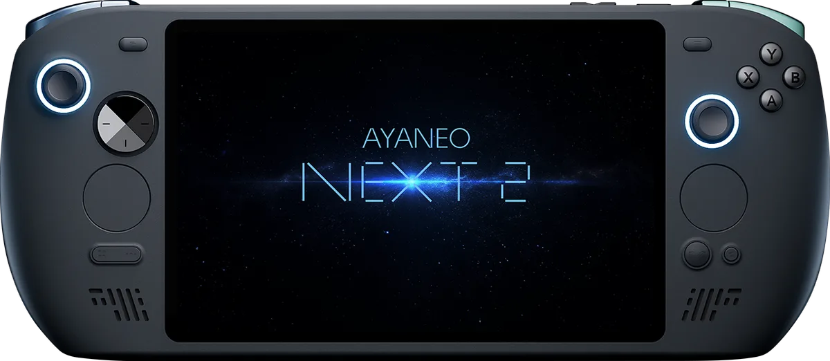 AYANEO NEXT 2 front view in Polar Black