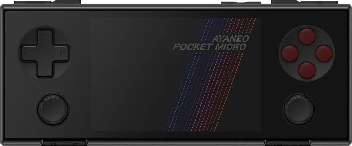 AYANEO Pocket Micro front view in Magic Black