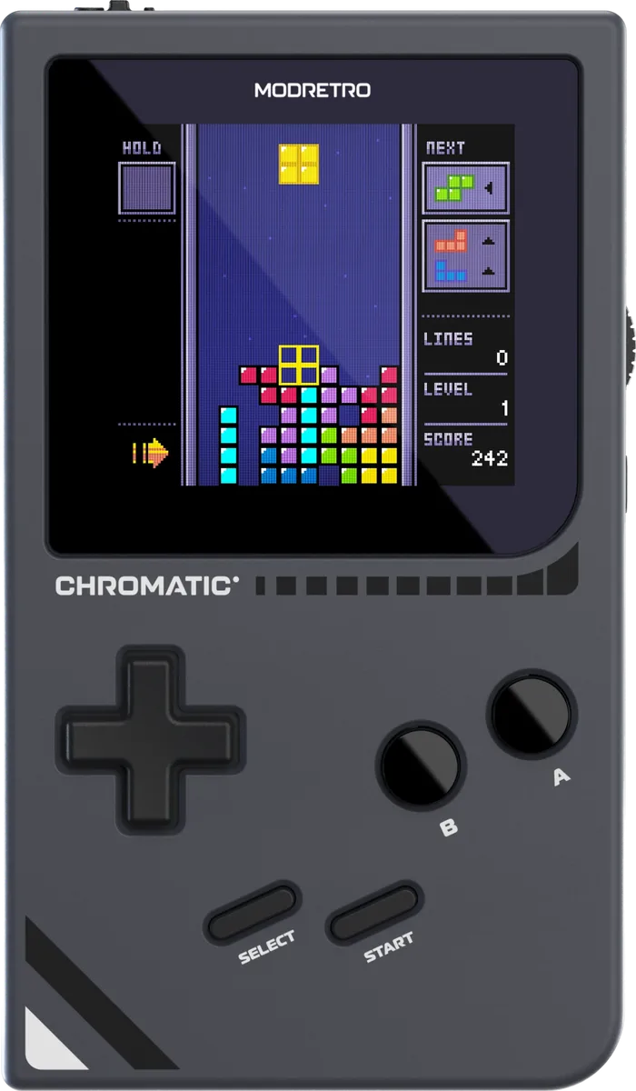 ModRetro Chromatic in Midnight, front view